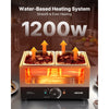 VEVOR Chocolate Melting Machine, 2 Tanks 17.6 Lbs Choc Commercial Melter, 1200W High Power, Water Bath Heating System, Stainless Steel Body, 86℉- 185℉ Temp Range, Chocolate Warmer for Cheese Milk