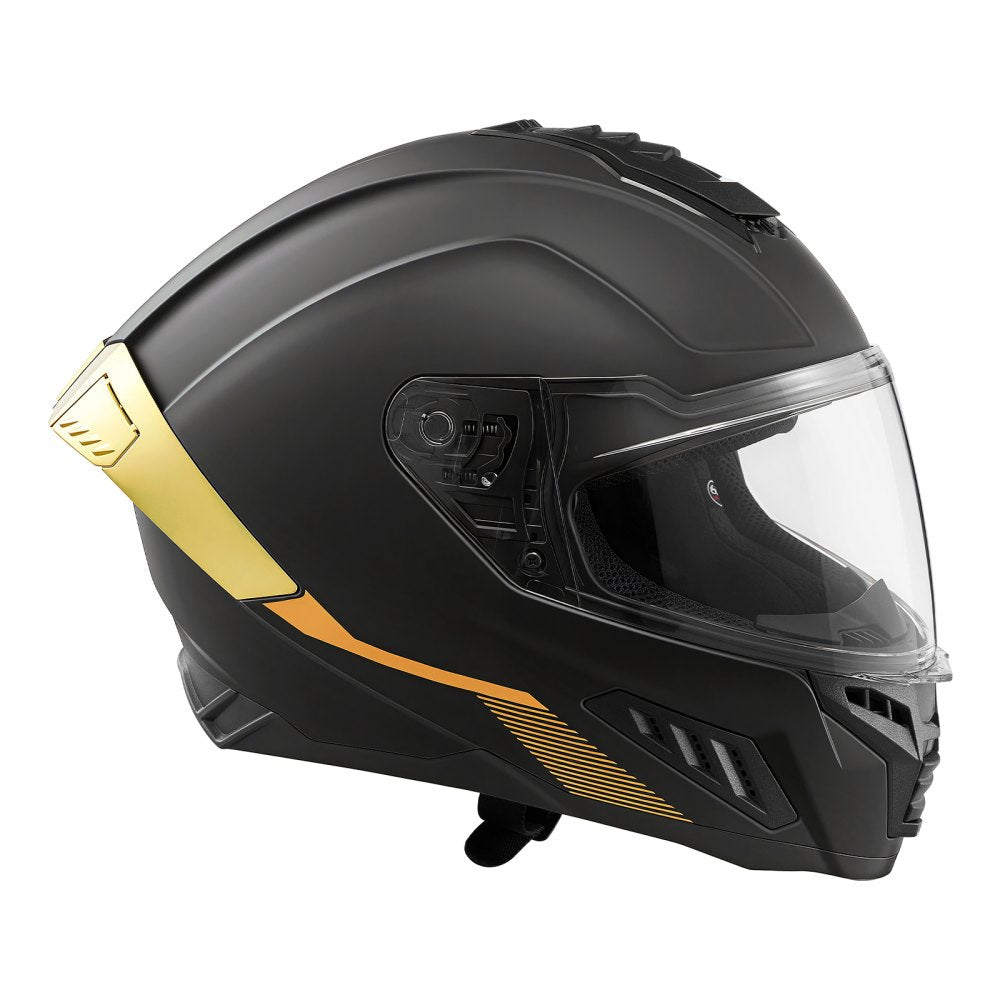 VEVOR Full Face Motorcycle Helmets, Dual-Visor Motorcycle Street Bike Helmet, Lightweight Comfortable Motocross Dirt Bike Helmet for Adults Men and Women - DOT & ECE Approved (M Size)