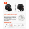 VEVOR Full Face Motorcycle Helmets, Adult Motocross Dirt Bike Helmet with Clear Visor, Lightweight Comfortable Motorcycle Street Bike Helmet for Men and Women - DOT Approved (M Size)