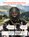 VEVOR Full Face Motorcycle Helmets, Adult Motocross Dirt Bike Helmet with Clear Visor, Lightweight Comfortable Motorcycle Street Bike Helmet for Men and Women - DOT Approved (M Size)