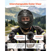 VEVOR Full Face Motorcycle Helmets, Adult Motocross Dirt Bike Helmet with Clear Visor, Lightweight Comfortable Motorcycle Street Bike Helmet for Men and Women - DOT Approved (XL Size)