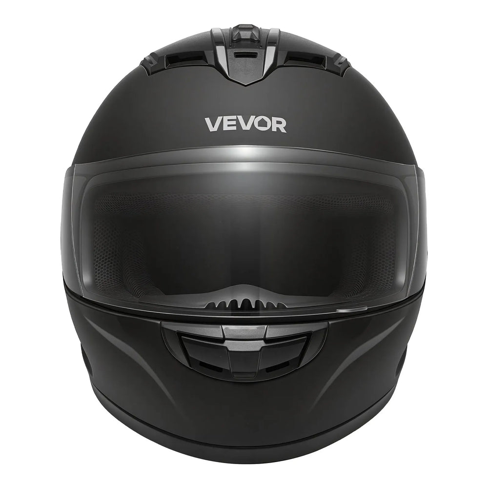 VEVOR Full Face Motorcycle Helmets, Adult Motocross Dirt Bike Helmet with Clear Visor, Lightweight Comfortable Motorcycle Street Bike Helmet for Men and Women - DOT Approved (XL Size)