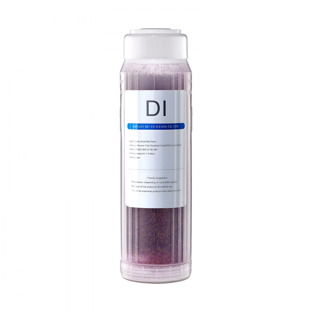 VEVOR Deionized Filter for Spotless Car Wash System, 2 x 0.5L Color Changing DI Resin Filter Replacement - Compatible with PRS-101XC Deionized Water System for Cars RVs Windows