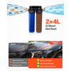 VEVOR Deionized Water System for Car Wash, Spotless Car Wash Water System with 2 x 4L DI Resin, Bypass Valve & TDS Meter, Spot-Free Deionized Water Filter for Cars RVs Motorcycles Windows