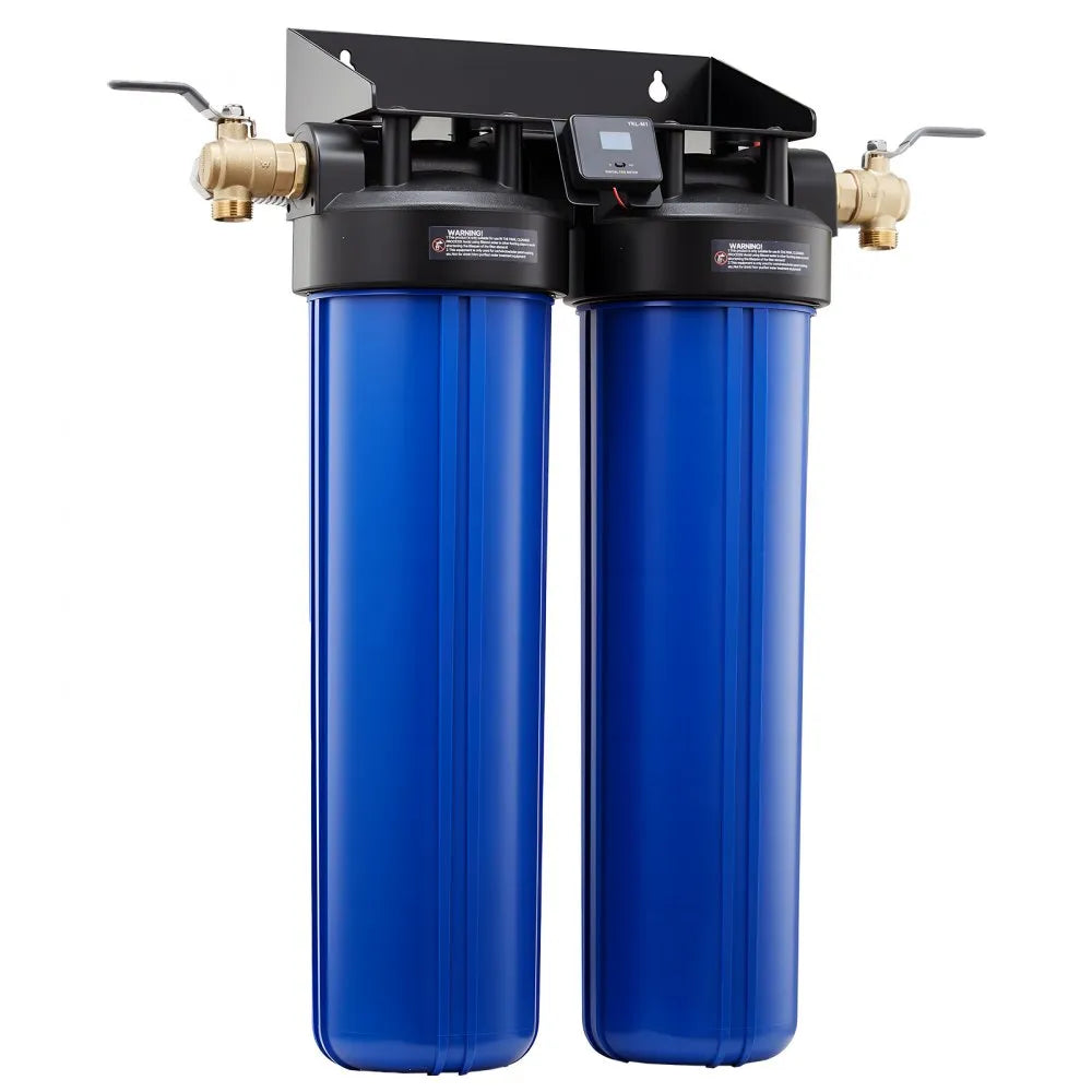 VEVOR Deionized Water System for Car Wash, Spotless Car Wash Water System with 2 x 4L DI Resin, Bypass Valve & TDS Meter, Spot-Free Deionized Water Filter for Cars RVs Motorcycles Windows