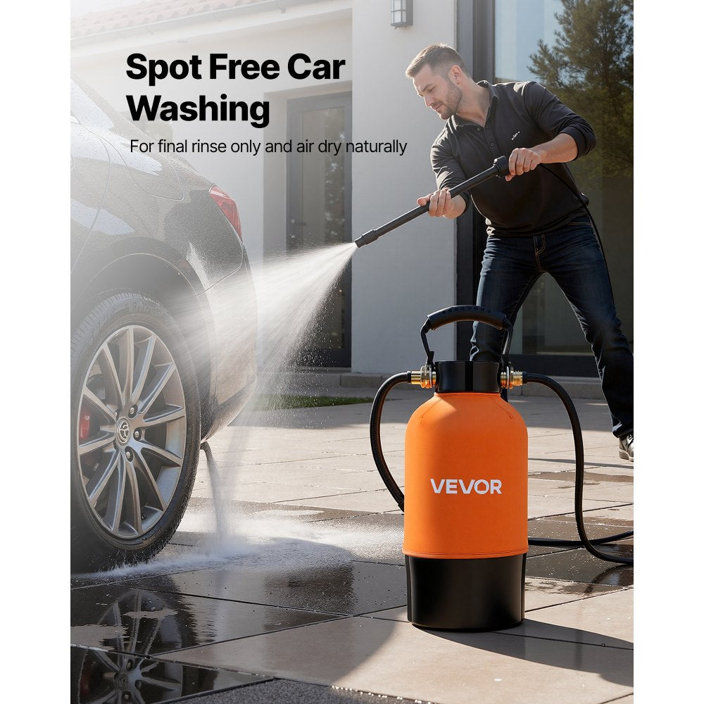 VEVOR Deionized Water System for Car Wash, Spotless Car Wash Water System with 5L DI Resin & TDS Meter, Spot-Free Deionized Water Filter for Cars RVs Motorcycles Windows