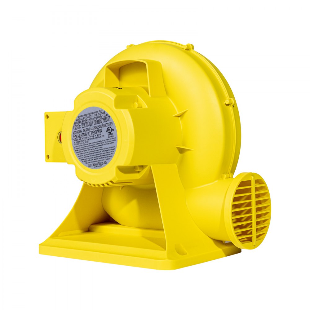 VEVOR Inflatable Blower, 380W&450W, 0.5 & 0.6 HP Bounce House Blower, Pump Commercial Air Blower for Inflatables, Bouncy Castle Electric Air Blower Fan Perfect for Bounce House, Waterslides, Yellow