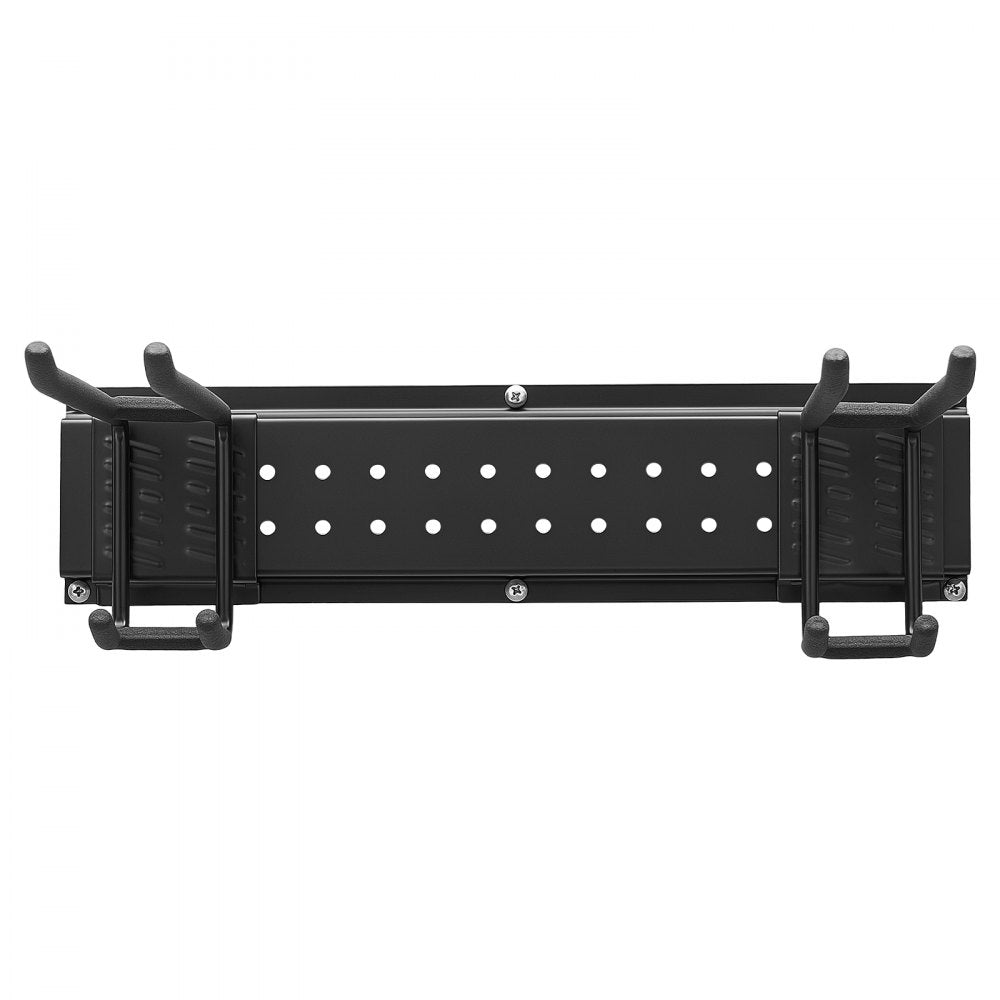 VEVOR Garage Tool Organizer 49.5 Inch 600 lbs Wall Mount Garden Tool Rack, Heavy Duty Garage Hanging Storage Rack Organization with 3 Rails and 12 Adjustable Hooks, for Yard Tools, Shovel, Rake, Shed