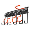 VEVOR Garage Tool Organizer 68 Inch 450 lbs Wall Mount Garden Tool Rack, Heavy Duty Hanging Storage Organization, 4 Rails with 24 Fixed L-Hooks, 20 Adjustable S-Hooks, for Yard Tools, Shovel, Shed