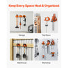VEVOR Garage Organizer Trimmer Rack 5.9 Inch 2 Pack 180 lbs Total Load, Wall Mounted Garden Power Tool Hanger Weed Whackers Holder for Grass/Hedge Trimmer, Leaf Blower, Chainsaw, Garden Tools, Orange