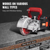 VEVOR Wall Chaser, 2500W 38mm/1.5" Cutting Width,Wall Groove Cutting Machine 52mm/2" Cutting Depth,Wall Slotting Machine With 5 Saw Blades 6.3" Diameter 6300r/Min,One-time Forming Dustless