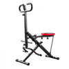 VEVOR Squat Machine, Deep Squat Rowing Machine for Home, Easy Setup & Foldable Exercise Equipment, Glute Trainer Machine with 2 High-Strength Resistance Bands, Glutes & Leg Home Workout Machine, Black