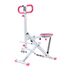 VEVOR Squat Machine, Deep Squat Rowing Machine for Home, Easy Setup & Foldable Exercise Equipment, Glute Trainer Machine with 3 High-Strength Resistance Bands, Glutes & Leg Home Workout Machine, White