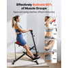 VEVOR Squat Machine, Deep Squat Rowing Machine for Home, Easy Setup & Foldable Exercise Equipment, Glute Trainer Machine with 3 High-Strength Resistance Bands, Glutes & Leg Home Workout Machine, Black