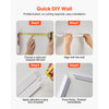 VEVOR Wall Molding 12 Pack, 20 x 20 in Wainscoting Panels Kit, Lightweight Paintable Polystyrene, Easy to Install, Waterproof Accent Wall Trim for Interior Décor Living Room, Bedroom, Home, White