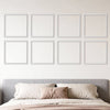 VEVOR Wall Molding 12 Pack, 20 x 20 in Wainscoting Panels Kit, Lightweight Paintable Polystyrene, Easy to Install, Waterproof Accent Wall Trim for Interior Décor Living Room, Bedroom, Home, White