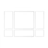 VEVOR Wall Molding 3 Pack, Wainscoting Panels Kit, Lightweight Paintable Polystyrene, Easy to Install Accent Wall Trim for Interior Décor Living Room, Bedroom, Home, White (31x63 + 31x24 in)
