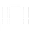 VEVOR Wall Molding 3 Pack, Wainscoting Panels Kit, Lightweight Paintable Polystyrene, Easy to Install Accent Wall Trim for Interior Décor Living Room, Bedroom, Home, White (23x56.3 + 23x23 in)