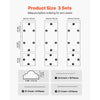 VEVOR Wall Molding 3 Pack, Wainscoting Panels Kit, Lightweight Paintable Polystyrene, Easy to Install, Waterproof Accent Wall Trim for Interior Décor Living Room, Bedroom, White (24x54 + 24x24 in)