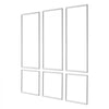 VEVOR Wall Molding 3 Pack, Wainscoting Panels Kit, Lightweight Paintable Polystyrene, Easy to Install, Waterproof Accent Wide Profile Trim for Interior Living Room, Bedroom,White (24x54 + 24x24 in)