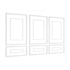 VEVOR Wall Molding 3 Pack, Wainscoting Panels Kit with Dual-Line Wide & Narrow Profile, Lightweight Paintable Polystyrene, Easy to Install Accent Wall Trim for Interior Living Room, Bedroom,White