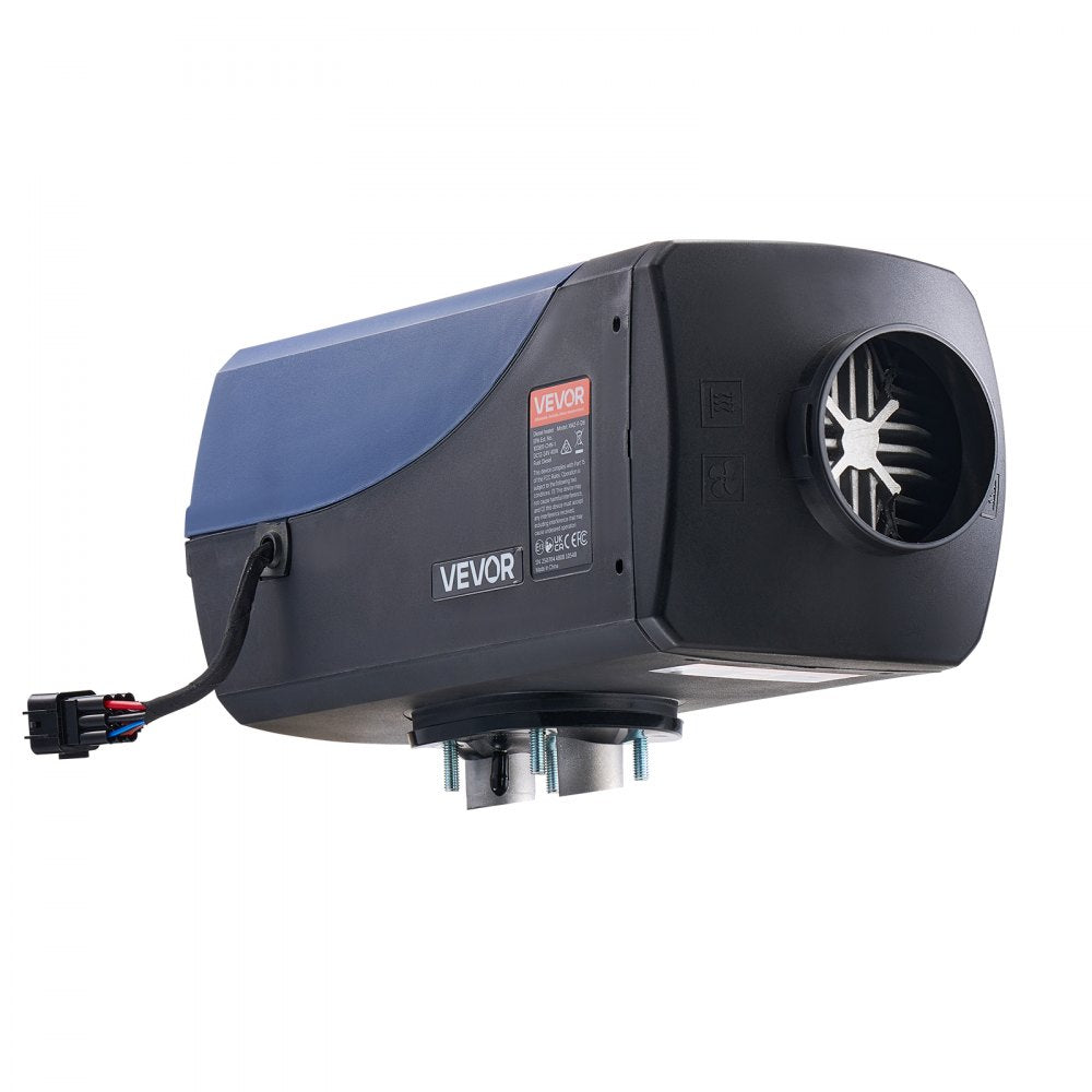 VEVOR Diesel Heater, 8KW, DC 12V/24V, Portable Diesel Air Heater with Remote Control and LCD Screen, Fast Heating Low Noise, 2.6 Gal Large Fuel Tank for Vehicles, Vans, RVs, Campers, and Trucks