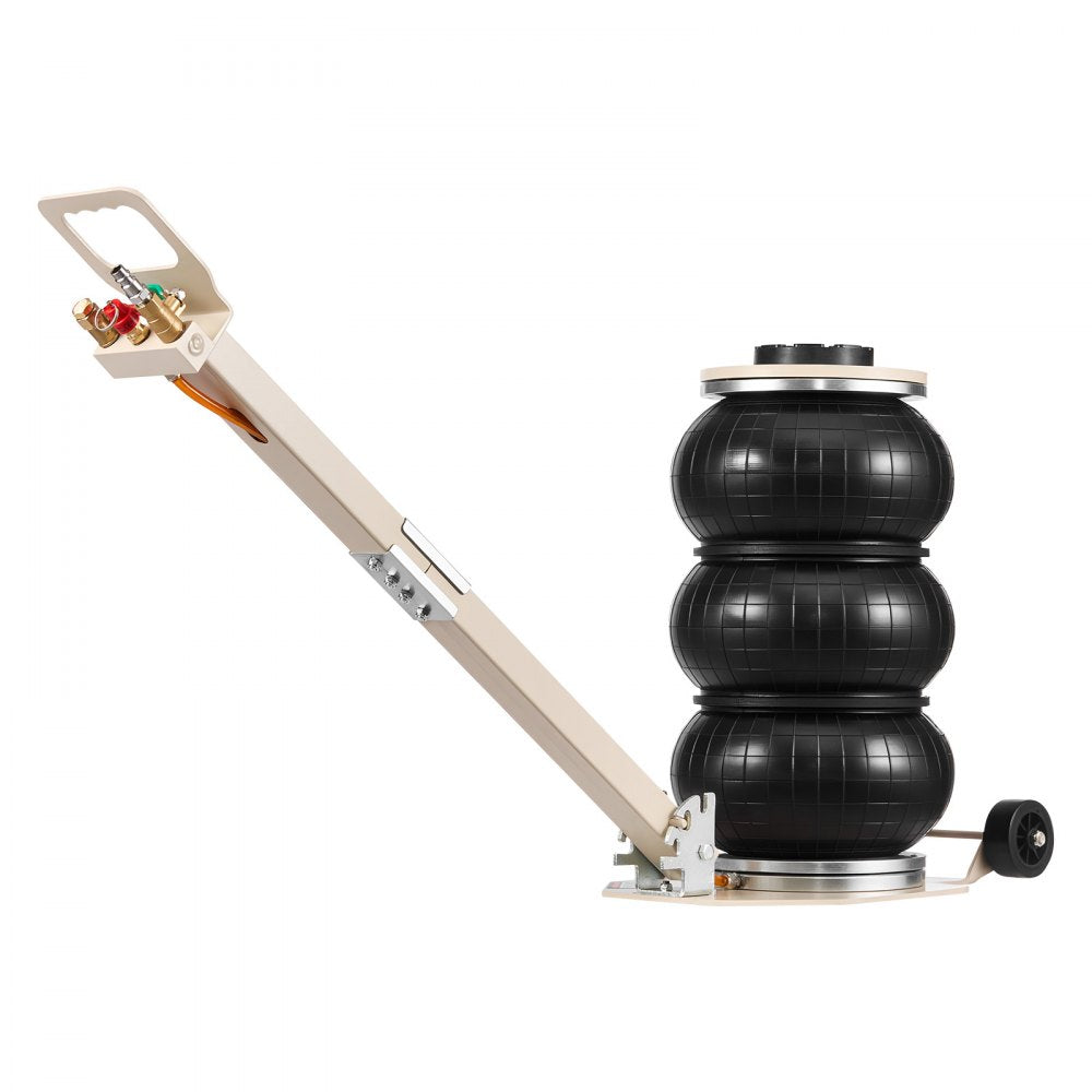 VEVOR Air Jack, 3 Ton/6613 lbs Triple Bag Air Jack, Airbag with Six Steel Pipes, Lift Up to 17.7 inch/450 mm, 1-6 s Fast Lifting Pneumatic with Adjustable Long Handle for Car, SUV, Pickup Truck Repair