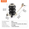 VEVOR Air Jack, 3T / 6600 lbs Triple Bag Air Jack, Airbag Jack with Six Steel Pipes, Lift up to 17.7 inch/450 mm, 3-5 s Fast Lifting Pneumatic Jack, with Long Handles for Car, Garage, Repair