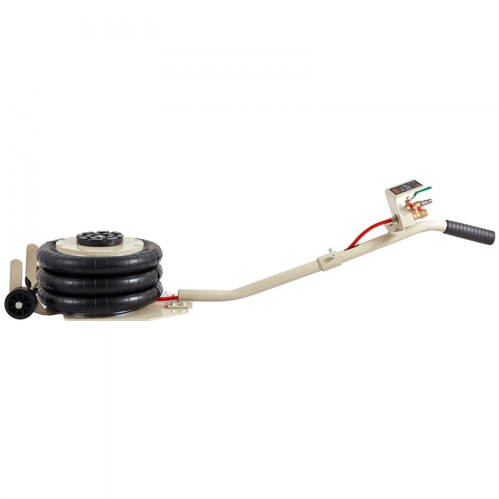 VEVOR Air Jack, 3T / 6600 lbs Triple Bag Air Jack, Airbag Jack with Six Steel Pipes, Lift up to 17.7 inch/450 mm, 3-5 s Fast Lifting Pneumatic Jack, with Long Handles for Car, Garage, Repair