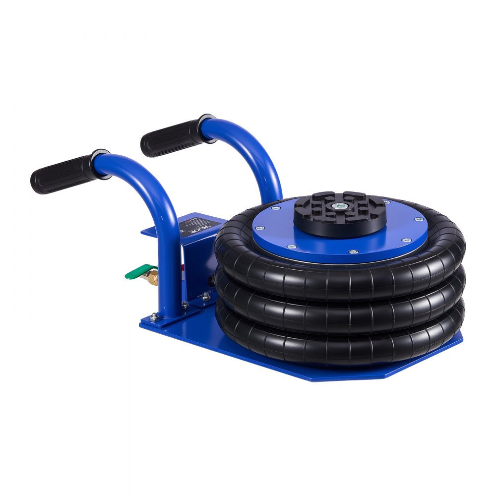 VEVOR Air Jack, 3 Ton/6613 lbs Triple Bag Air Jack, Airbag with Six Steel Pipes, Lift Up to 17.7 inch/450 mm, 1-6 s Fast Lifting Pneumatic with Short Handles for Car, SUV, Pickup Truck Repair, Garage