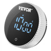 VEVOR Digital Kitchen Timer, Magnetic Countdown Countup Timer with 3-inch Large LED Display, 3 Volume Levels & 2 Lighting Modes, Digital Visual Timer Ideal for Cooking Classroom Studying Fitness