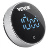 VEVOR Digital Kitchen Timer, Magnetic Countdown Countup Timer with 3-inch Large LED Display, 3 Volume Levels & 2 Lighting Modes, Digital Visual Timer Ideal for Cooking Classroom Studying Fitness