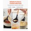 VEVOR Kitchen Cooking Utensils Set, 50 PCS Silicone Spatula Set with Holder, 428°F Heat Resistant Gadget Spoons Tools, Wooden Handle Home Essentials Accessories, Silicone Gadgets Cookware, Black