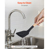 VEVOR Kitchen Cooking Utensils Set, 50 PCS Silicone Spatula Set with Holder, 428°F Heat Resistant Gadget Spoons Tools, Wooden Handle Home Essentials Accessories, Silicone Gadgets Cookware, Black
