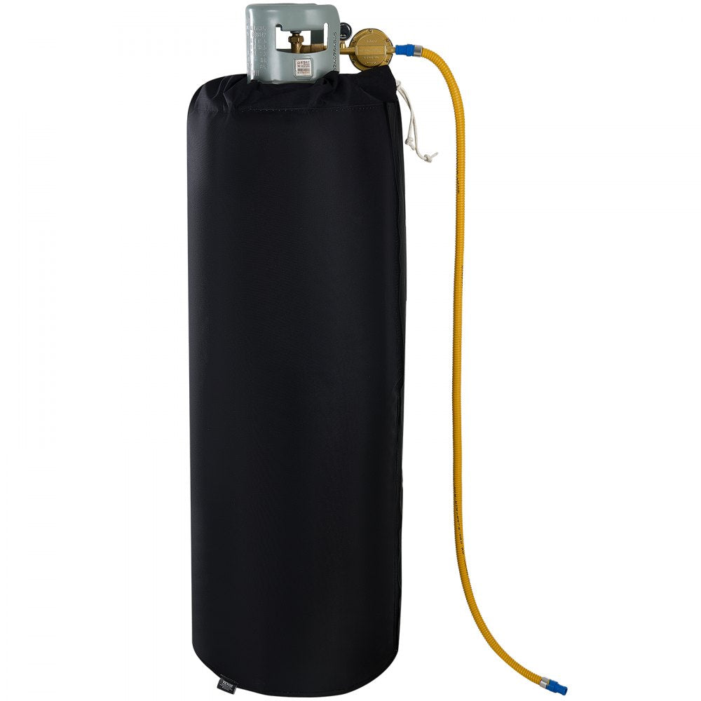 VEVOR Insulated Band Style Gas Cylinder Warmer, Fits 100 lbs Gas Tanks 280W Propane Heater, Fixed Internal Thermostat Max Temp 90 ℉, Durable Waterproof Oxford Fabric, FCC Listed