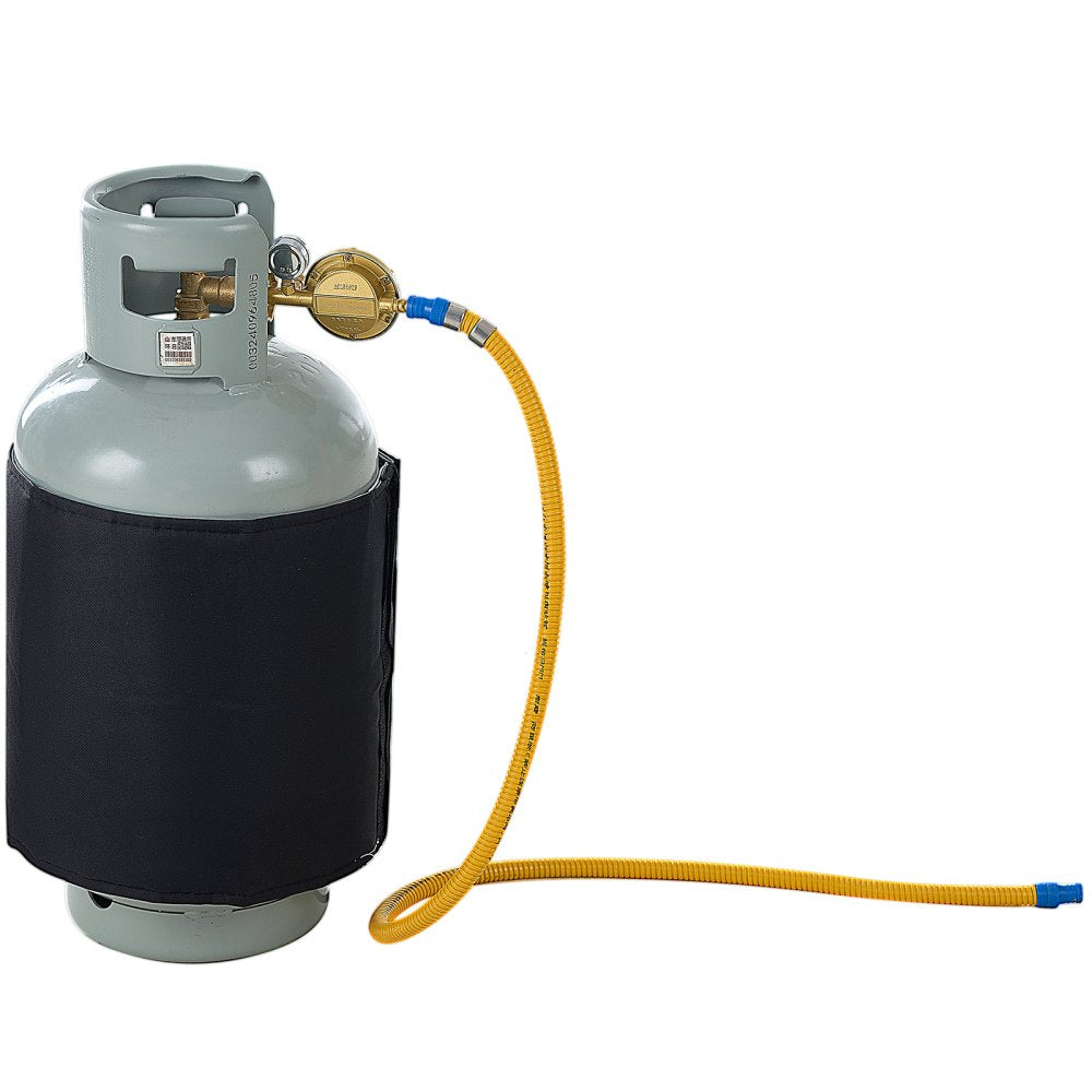 VEVOR Insulated Band Style Gas Cylinder Warmer, Fits 40 lbs Gas Tanks 120W Propane Heater, Fixed Internal Thermostat Max Temp 90 ℉, Durable Waterproof Oxford Fabric, FCC Listed