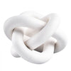 VEVOR Wood Chain Link Decor, 3 Link, Hand Carved Wooden Knot Decor, Coffee Table Decoration Modern Shelf Accents, Decorative Objects for Home Living Room Bedroom Entryway Farmhouse Bookshelf, White