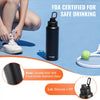 VEVOR 40 oz Insulated Water Bottle, Stainless Steel Camping & Hiking Hydration Flask with Wide Mouth Lid, Sports Coffee Cup Double Walled, Leakproof, for Indoor/Outdoor Use, FDA Listed,Black