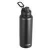 VEVOR 40 oz Insulated Water Bottle, Stainless Steel Camping & Hiking Hydration Flask with Wide Mouth Lid, Sports Coffee Cup Double Walled, Leakproof, for Indoor/Outdoor Use, FDA Listed,Black