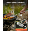 VEVOR Grilling Accessories, 4PCS BBQ Grill Tool Set, Heavy Duty Stainless Steel Barbecue Tools, Kitchen Utensils with Tong, Spatula, Fork, Brush, for Outdoor Grills, Gift for Father Men Husband
