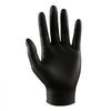 VEVOR Disposable Gloves, 4.5 Mil Black Nitrile Gloves with Textured Fingertips, Latex & Powder-Free, Food-Grade, Puncture Resistance, Ideal for Medical Exams, Cooking and Cleaning, 100 Count, Medium