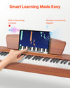 VEVOR S195 weighted digital piano feature graphic - smart learning made easy (recording + wireless)