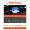Intuitive control and versatile connectivity ports overview