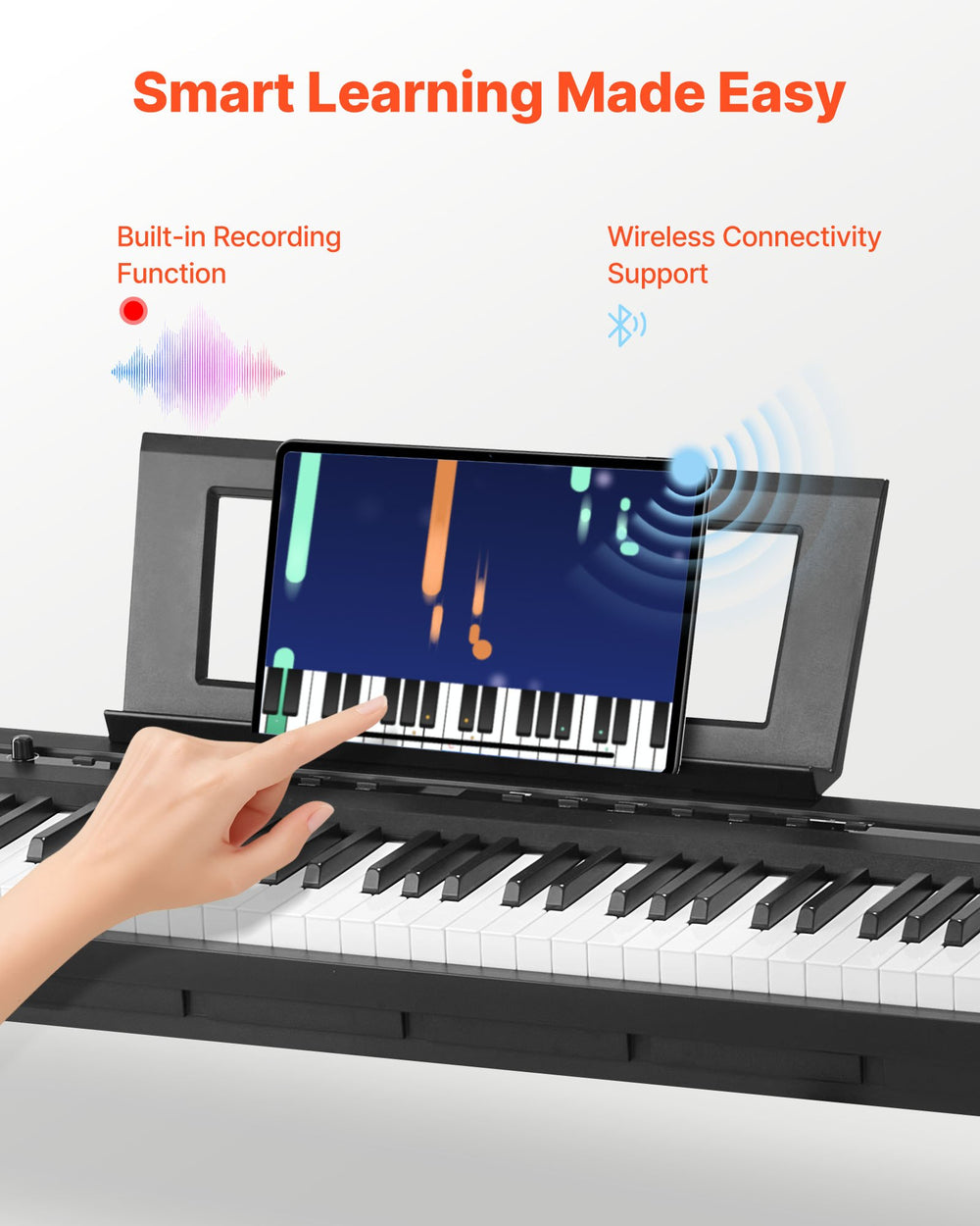 Smart learning made easy with recording function and wireless connectivity