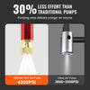 VEVOR PCP Hand Pump, 3 Stage, 30Mpa 4500 PSI High Pressure PCP Air Rifile Filling Stirrup Pump with Oil-Moisture Filter Pressure Gauge, Stainless Steel for Airguns Scuba Tank Paintball Filling Tire