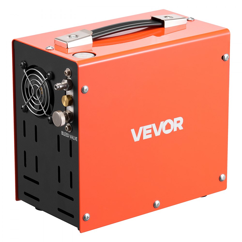 VEVOR PCP Air Compressor 4500PSI PCP Airgun Compressor & External Converter, Manual Stop 350W DC12V/AC120V Portable Paintball Tank Compressors for Air Rifle, Scuba Diving Bottle