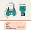 VEVOR A-Frame Middle Swing Set Brackets, Heavy Duty Carbon Steel Swing with Mounting Hardware, DIY Swing Bracket Swing Kit for 4x4  (actual 3.7" x 3.7") Legs & 4x6 (3.7" x 5.7")Beam, Green (2 Pcs)