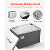VEVOR Drop in Ice Chest, 20"L x 14"W x 12"H Stainless Steel Drop in Cooler, 31.7 Quart Commercial Ice Bin with Pot Lid for Outdoor Kitchen Patio Bar, Drain-pipe Set Included, for Cold Wine Beer
