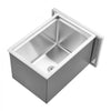 VEVOR Drop in Ice Chest, 20"L x 14"W x 12"H Stainless Steel Drop in Cooler, 31.7 Quart Commercial Ice Bin with Pot Lid for Outdoor Kitchen Patio Bar, Drain-pipe Set Included, for Cold Wine Beer