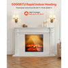 VEVOR Electric Fireplace Insert, 18 inch Recessed and Wall Mounted with Adjustable 3 Flame Brightness Levels & 24h Timer & Remote Control, Indoor Heater w/ Overheat Protection, 5000BTU Black